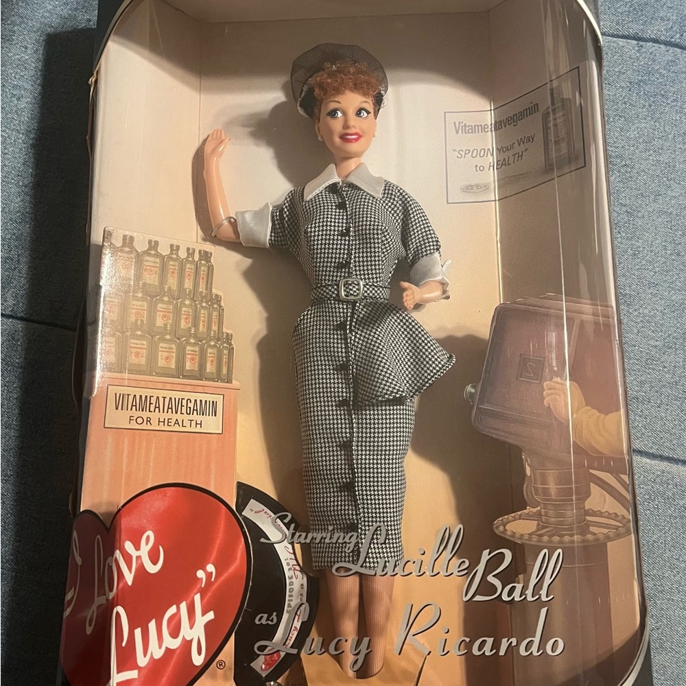 Lucille Ball Doll in Black and White Outfit